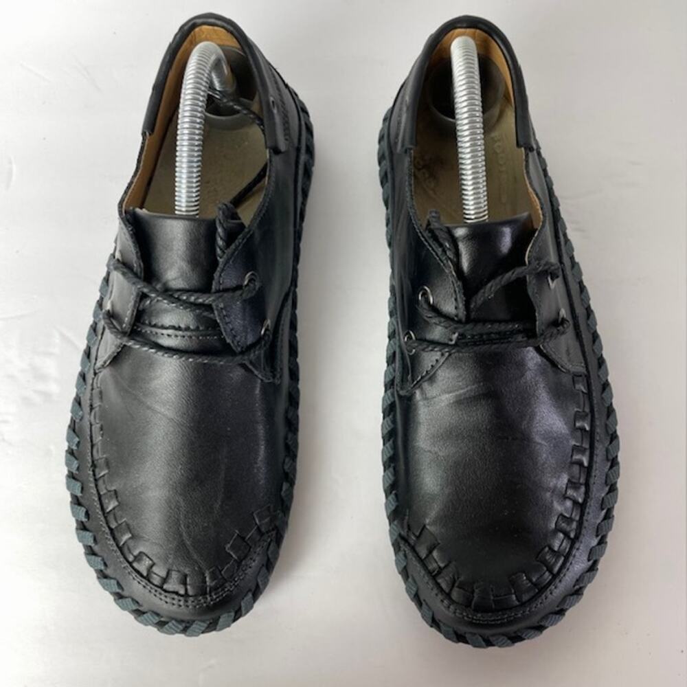 Keen Leather Lace Up Shoes Mens 8 Black Comfort Walking Hiking Work